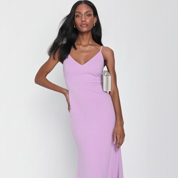 Lulus Infinite Glory Lavender Maxi Dress Purple - Size M - Picture 1 of 3